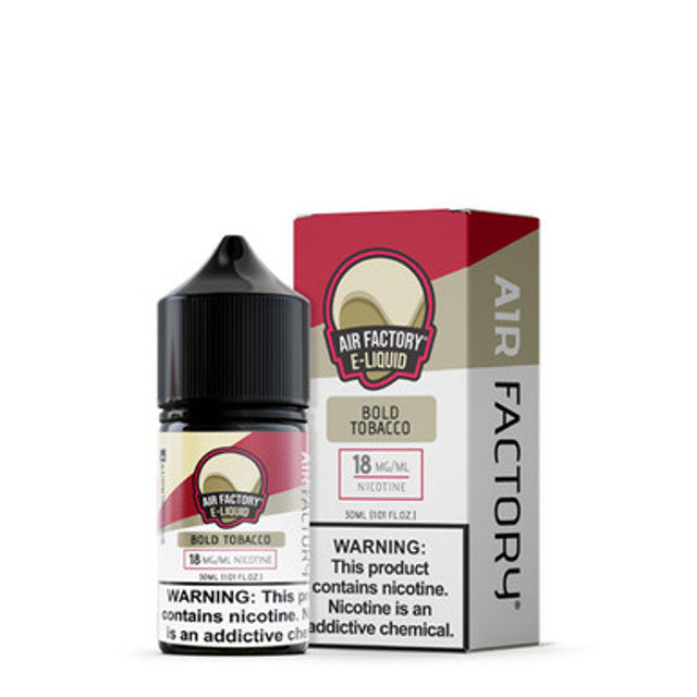 Air Factory Salt Series E-Liquid 30mL (Salt Nic) Bold Tobacco with packaging