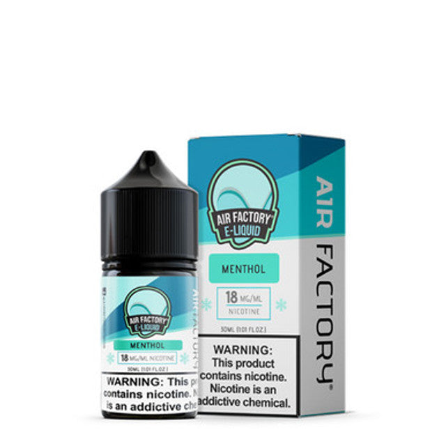 Air Factory Salt Series E-Liquid 30mL (Salt Nic) Menthol with packaging