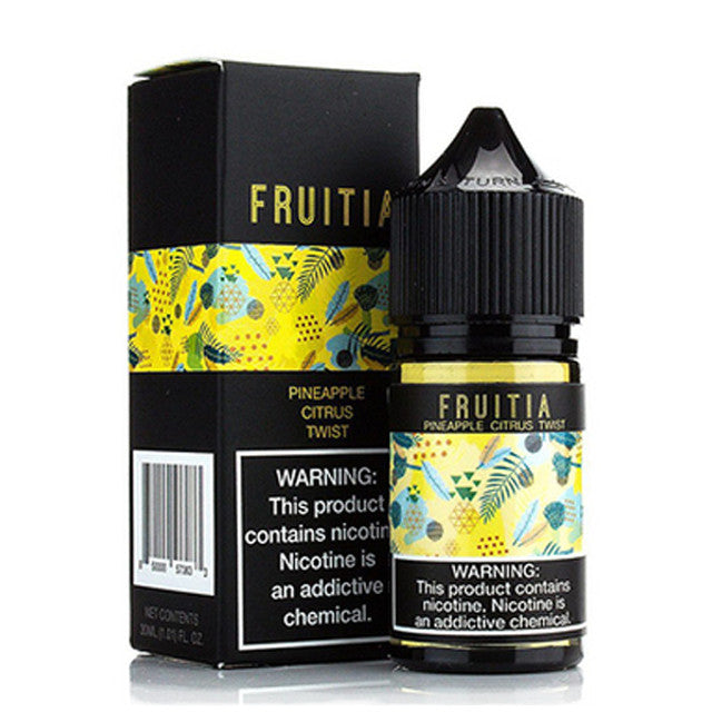 Fresh Farms FRUITIA Salt Series E-Liquid 30mL (Salt Nic) | Pineapple Citrus Twist with packaging