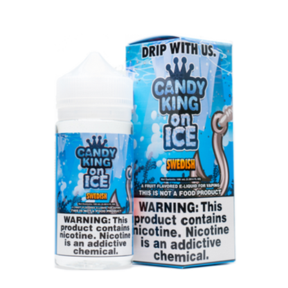 Candy King Series E-Liquid 100mL (Freebase) Swedish Iced with Packaging