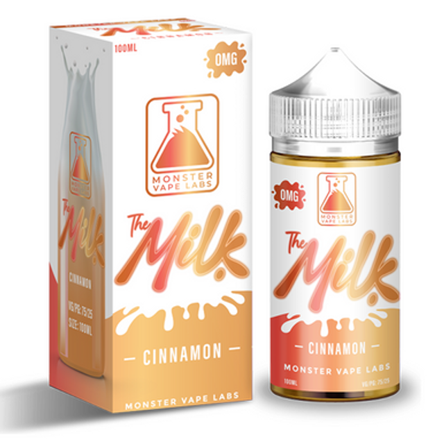 Jam Monster Milk Series E-Liquid 100mL (Freebase) Cinnamon with packaging