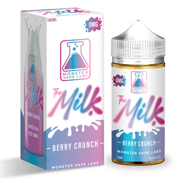 Jam Monster Milk Series E-Liquid 100mL (Freebase) Berry Crunch with packaging