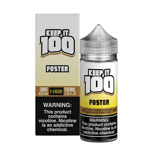 Keep It 100 TFN Series E-Liquid 100mL (Freebase) Foster with packaging