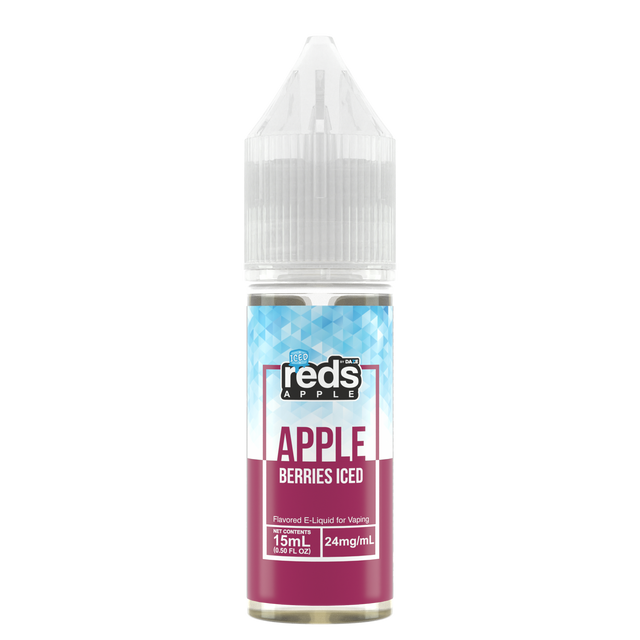 7Daze Reds Salt Series E-Liquid 15mL (Salt Nic) Apple berries iced