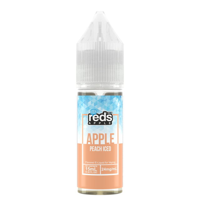 7Daze Reds Salt Series E-Liquid 15mL (Salt Nic) Peach iced