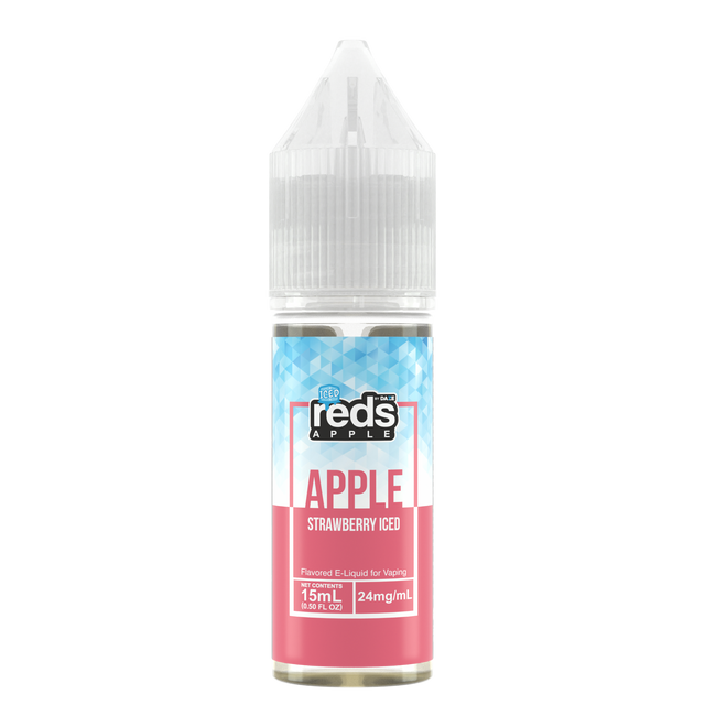 7Daze Reds Salt Series E-Liquid 15mL (Salt Nic) Strawberry iced