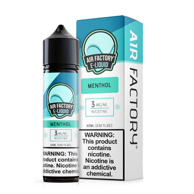 Air Factory E-Juice 60mL (Freebase) Menthol with packaging