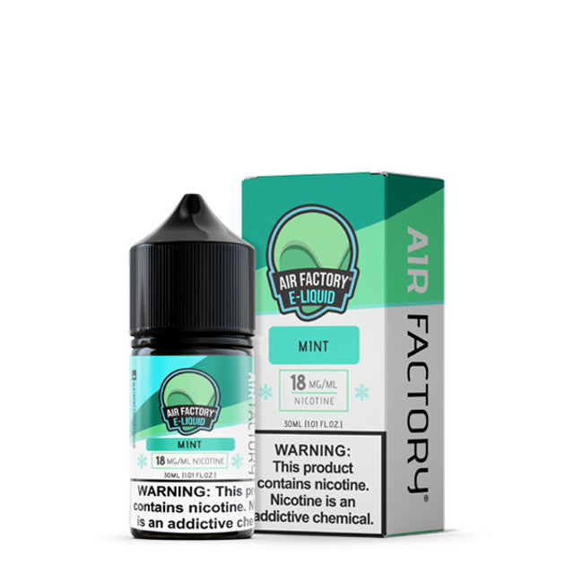 Air Factory Salt Series E-Liquid 30mL (Salt Nic) Mint with packaging