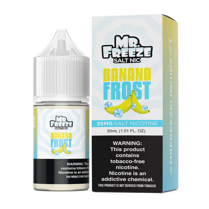 Mr. Freeze TFN Salt Series E-Liquid 30mL (Salt Nic)  Banana Frost with Packaging