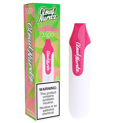 Cloud Nurdz Disposable 3500 Puffs 10mL 50mg | MOQ 10 | Apple Watermelon