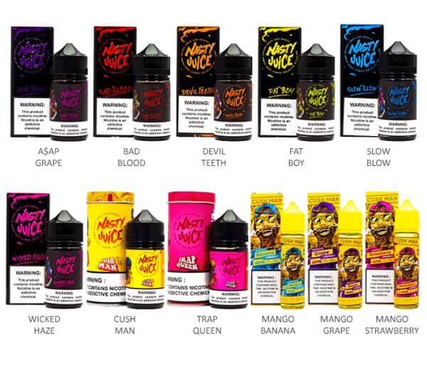 Nasty Juice E-Liquid 60mL (Freebase) | Group Photo