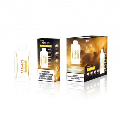 Viho Turbo Disposable 10000 Puffs (17mL) | 50mg | MOQ 5 Glazed Donut with packaging