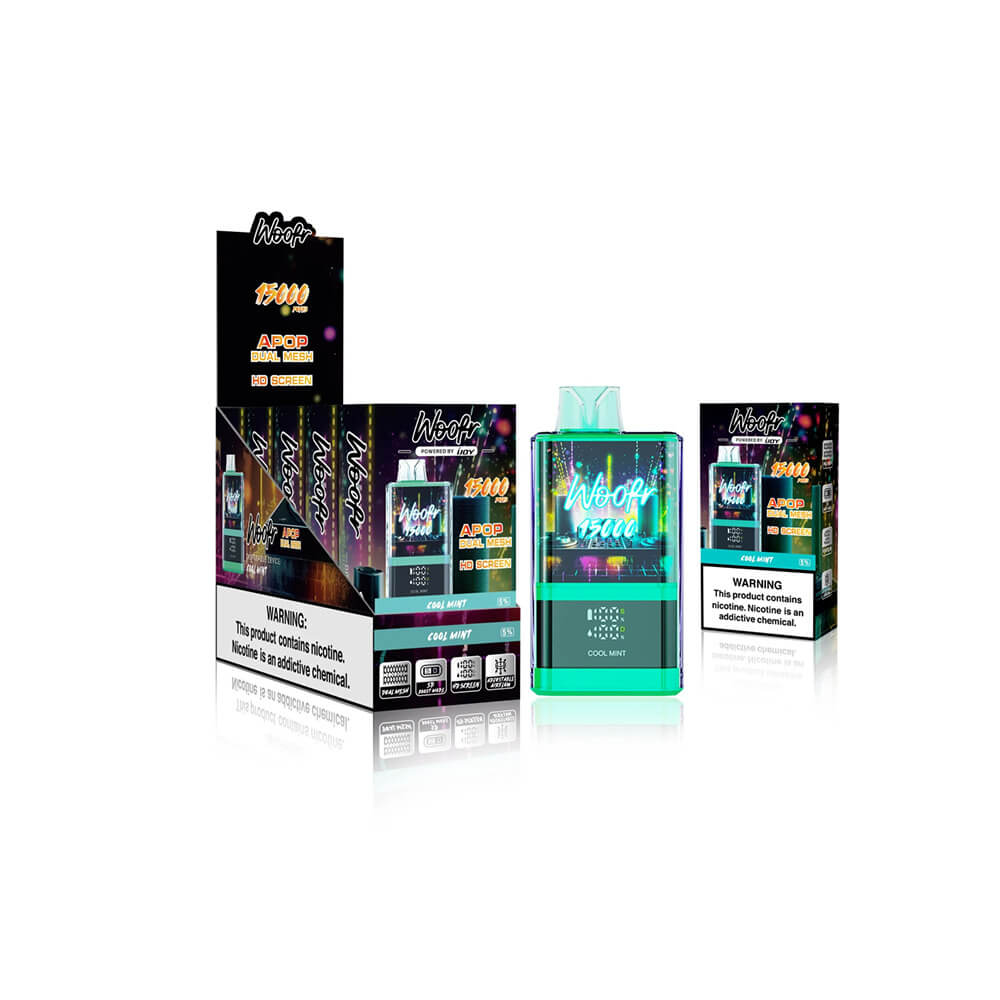 Woofr Disposable 15,000 Puffs 20mL 50mg | MOQ 5 | Cool Mint with Packaging