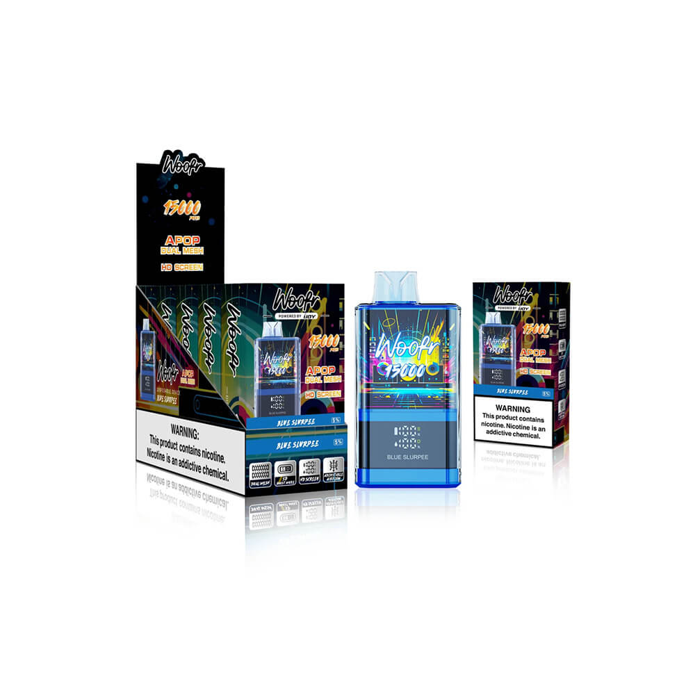 Woofr Disposable 15,000 Puffs 20mL 50mg | MOQ 5 | Blue Slurpee with Packaging