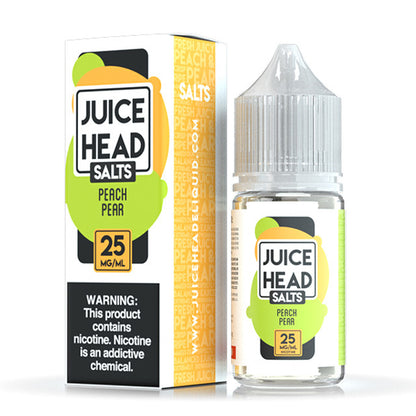 Juice Head Salt Series E-Liquid 30mL (Salt Nic) Peach Pear with packaging