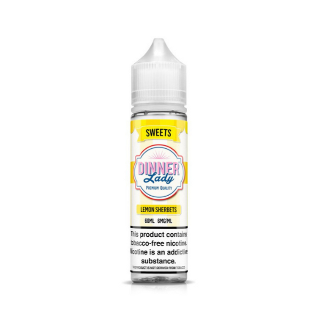 Dinner Lady TFN Series E-Liquid 60mL (Freebase) Lemon Sherbets