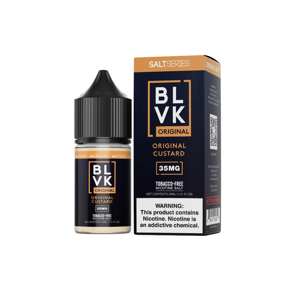 BLVK TFN Series Salt E-Liquid 30mL (Salt Nic) Salt Series - Original Custard