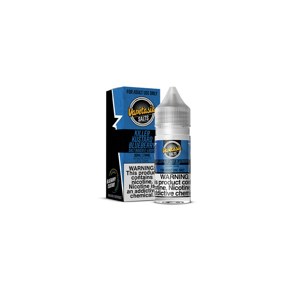 Vapetasia Salt Series E-Liquid 30mL (Salt Nic) Killer Kustard Blueberry with Packaging 