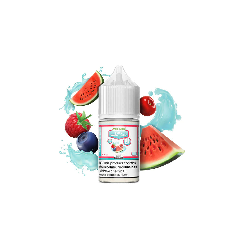 Pod Juice Salt TFN Series E-Liquid 30mL (Salt Nic) Berry Watermelon