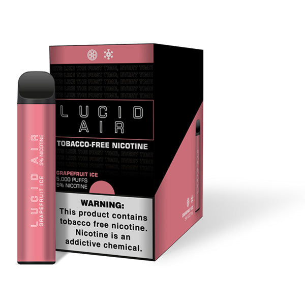 Lucid Air TFN Disposable 5000 Puffs 16.7mL 50mg | MOQ 10 | Grape Fruit Ice with Packaging