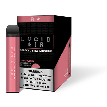 Lucid Air TFN Disposable 5000 Puffs 16.7mL 50mg | MOQ 10 | Grape Fruit Ice with Packaging