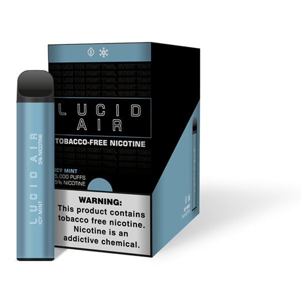 Lucid Air TFN Disposable 5000 Puffs 16.7mL 50mg | MOQ 10 | Icy Mint  with Packaging