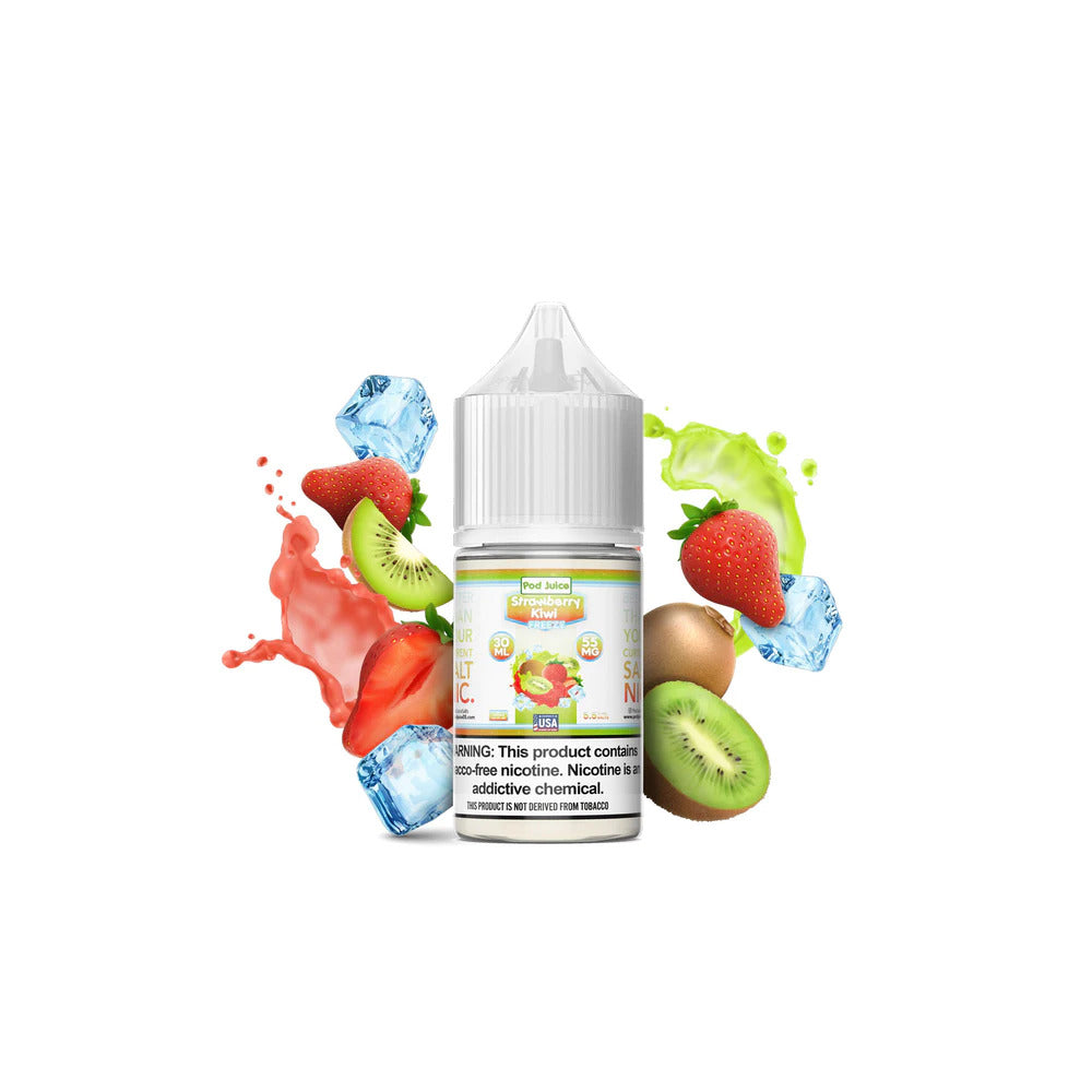 Pod Juice Salt TFN Series E-Liquid 30mL (Salt Nic) Stawberry Kiwi Freeze