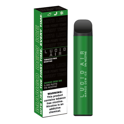 Lucid Air TFN Disposable 5000 Puffs 16.7mL 50mg | MOQ 10 | Mango Dew Ice with Packaging