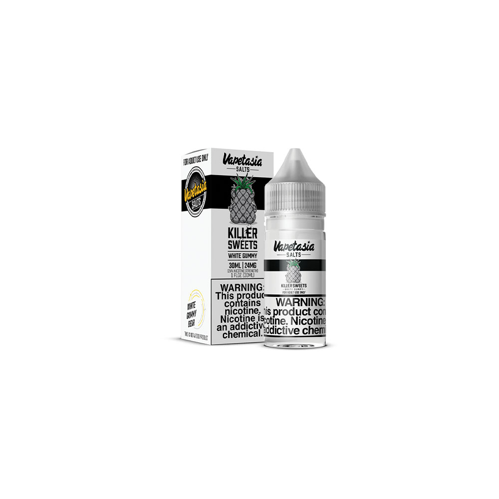 Vapetasia Salt Series E-Liquid 30mL (Salt Nic) Killer Sweets White Gummy with Packaging