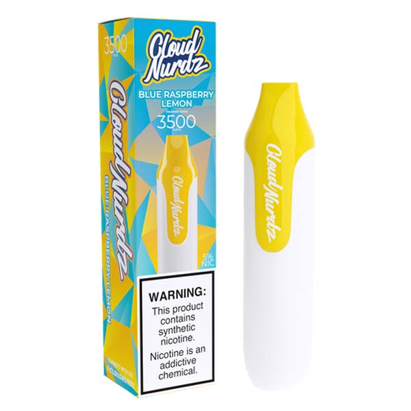 Cloud Nurdz Disposable 3500 Puffs 10mL 50mg | MOQ 10 | Blue Raspberry Lemon