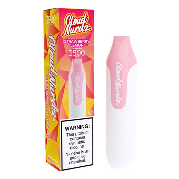 Cloud Nurdz Disposable 3500 Puffs 10mL 50mg | MOQ 10 | Strawberry Lemon