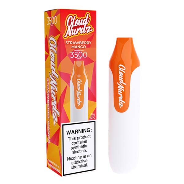 Cloud Nurdz Disposable 3500 Puffs 10mL 50mg | MOQ 10 | Strawberry Mango