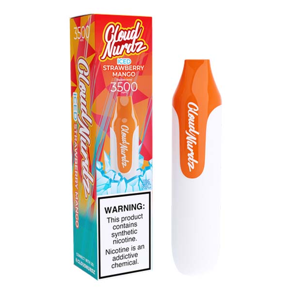 Cloud Nurdz Disposable 3500 Puffs 10mL 50mg | MOQ 10 | Strawberry Mango ICED