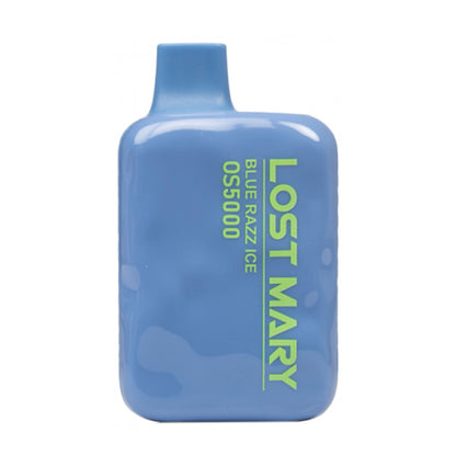 Lost Mary OS5000 Disposable 5000 Puff 10mL 40mg-50mg | MOQ 10 | Blue Razz Ice