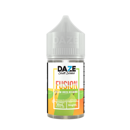 7Daze Fusion Salt Series E-Liquid 30mL (Salt Nic) Yellow Green Red Mango