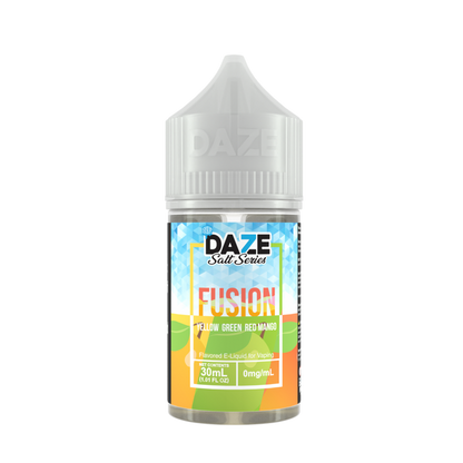 7Daze Fusion Salt Series E-Liquid 30mL (Salt Nic) Yellow Green Red Mango Iced