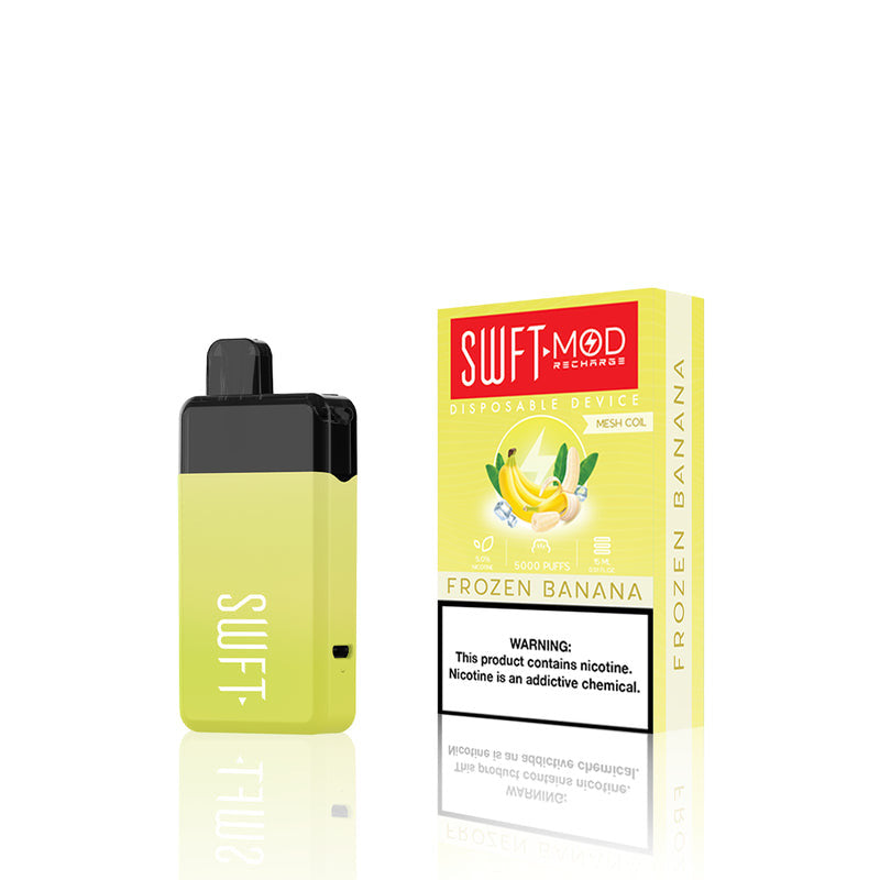 SWFT Mod Disposable 5000 Puffs 15mL 50mg | MOQ 10 | Frozen Banana with Packaging