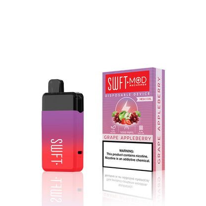 SWFT Mod Disposable 5000 Puffs 15mL 50mg | MOQ 10 | Grape Appleberry with Packaging