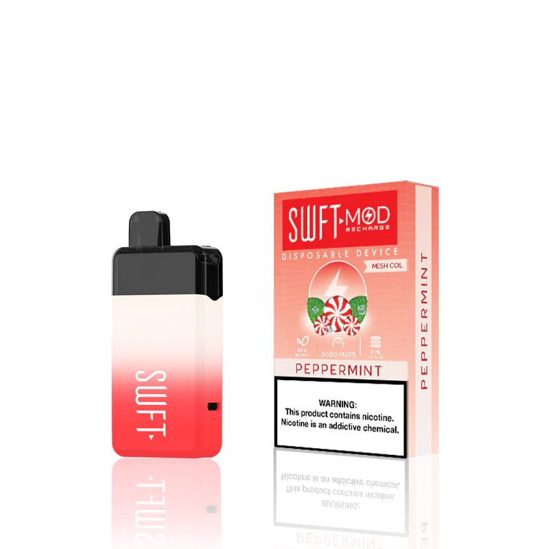 SWFT Mod Disposable 5000 Puffs 15mL 50mg | MOQ 10 | Peppermint with Packaging