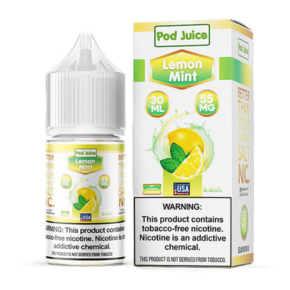 Pod Juice Salt TFN Series E-Liquid 30mL (Salt Nic) Lemon Mint