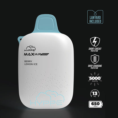 Hyppe Max Air Disposable 5000 Puffs 13mL 50mg | MOQ 5 Lemon Ice