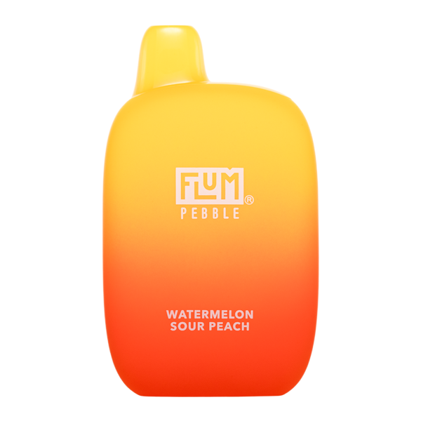 Flum Pebble Disposable 6000 Puffs 14mL 50mg | MOQ 10  Watermelon Sour Peach