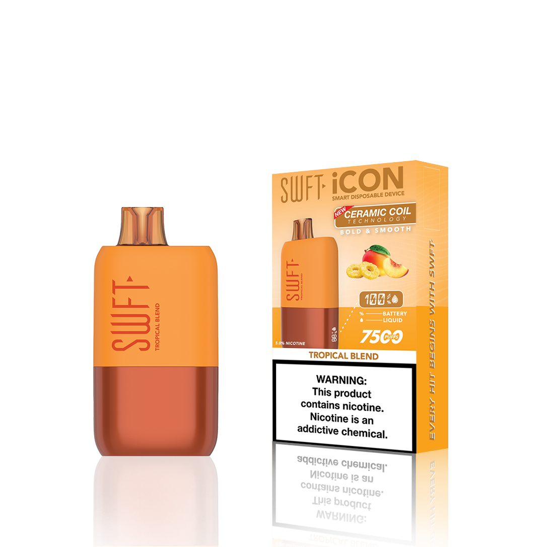 SWFT Icon Disposable 7500 Puffs 17mL 50mg | MOQ 10 Tropical Blend with Packaging