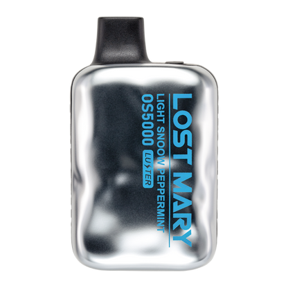 Lost Mary OS5000 Disposable 5000 Puff 10mL 40mg-50mg | MOQ 10 | Light Snooow Peppermint