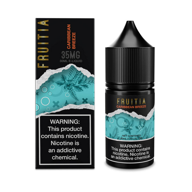 Fresh Farms FRUITIA Salt Series E-Liquid 30mL (Salt Nic) | Caribbean Breeze with packaging