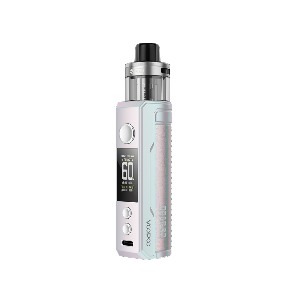 Voopoo Drag S2 60W Kit (Pod System) | Colorful Silver