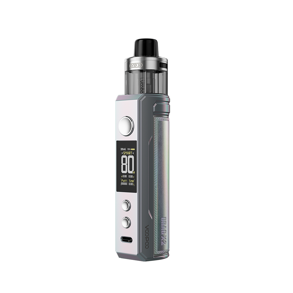 Voopoo Drag X2 80W Kit (Pod System) | Colorful Silver