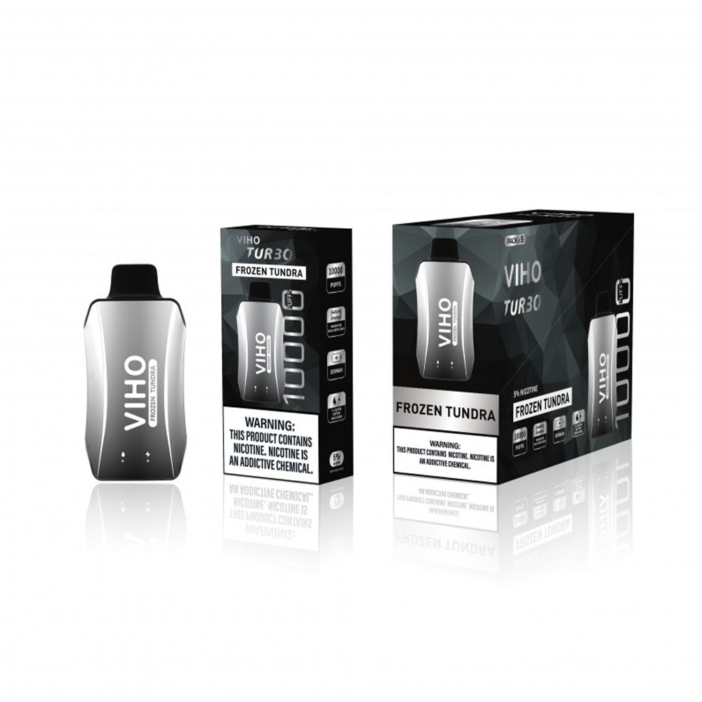 Viho Turbo Disposable 10000 Puffs (17mL) | 50mg | MOQ 5 Frozen Tundra with packaging