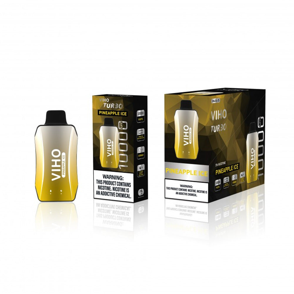 Viho Turbo Disposable 10000 Puffs (17mL) | 50mg | MOQ 5 Pineapple Ice with packaging