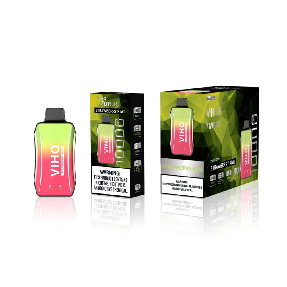 Viho Turbo Disposable 10000 Puffs (17mL) | 50mg | MOQ 5 Strawberry Kiwi with packaging